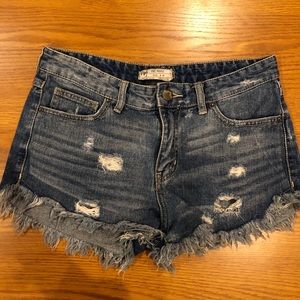 Free People Mid-Rise Jean Shorts